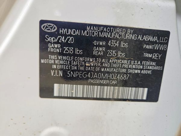 2021 HYUNDAI SONATA
