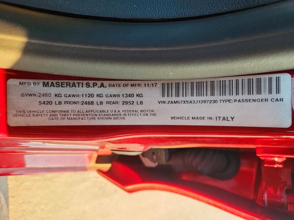 2018 MASERATI GHIBLI