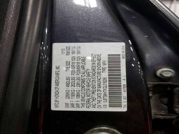 2016 ACURA RDX Advance Package