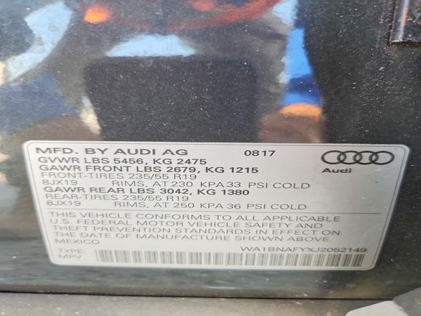 2018 AUDI Q5 quattro Premium Plus