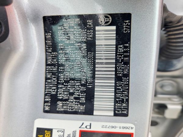 2016 TOYOTA CAMRY