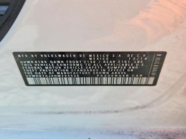 2017 VOLKSWAGEN JETTA SE