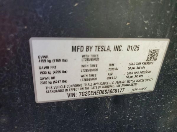 2025 TESLA CYBERTRUCK — VINS