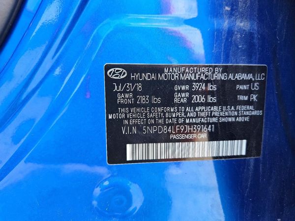 2018 HYUNDAI ELANTRA