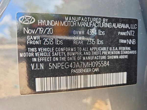 2021 HYUNDAI SONATA