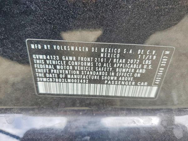 2020 VOLKSWAGEN JETTA