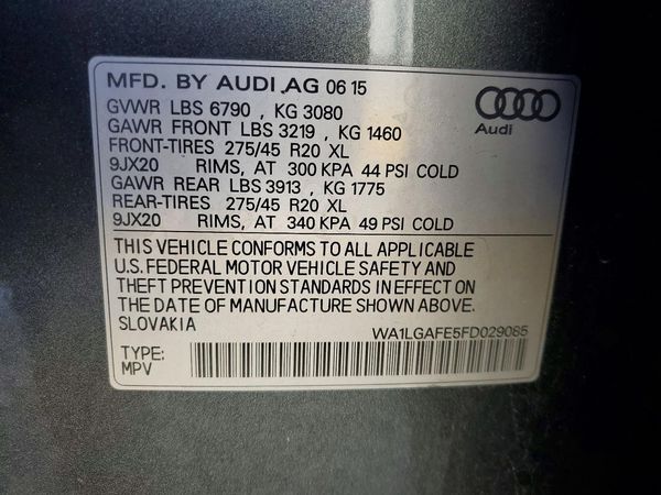 2015 AUDI Q7