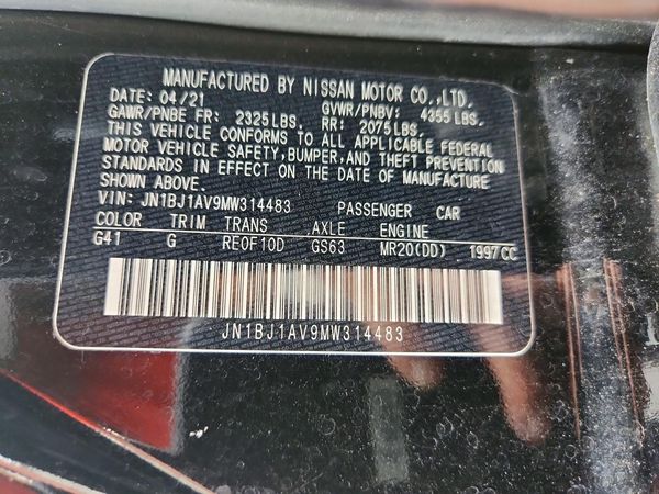 2021 NISSAN ROGUE SPORT