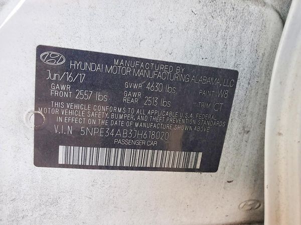 2018 HYUNDAI SONATA