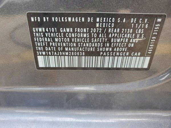 2017 VOLKSWAGEN JETTA