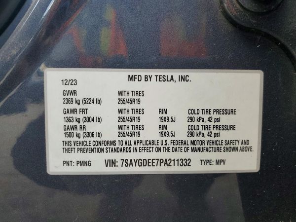 2023 TESLA MODEL Y