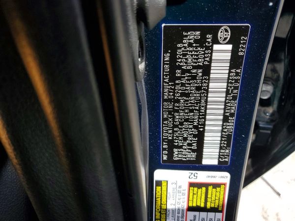 2021 TOYOTA CAMRY
