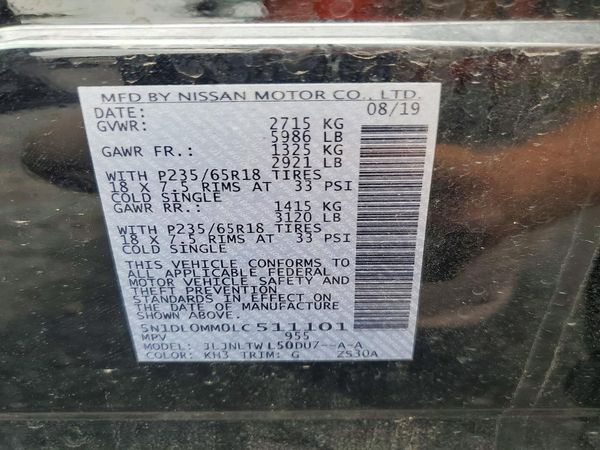 2020 INFINITI QX60