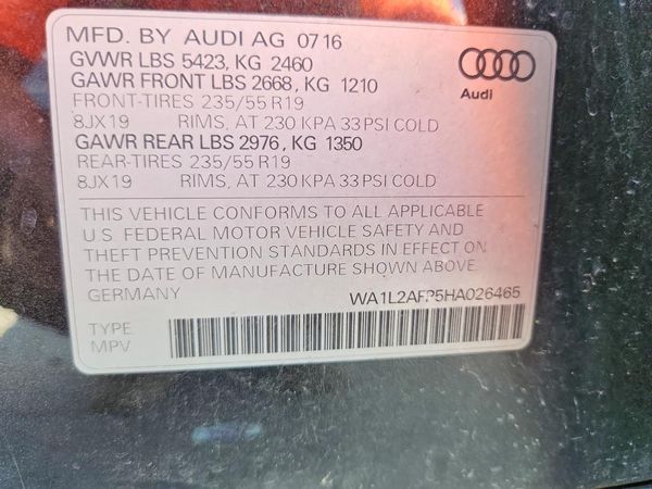 2017 AUDI Q5 quattro Premium Plus