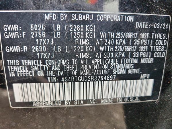 2024 SUBARU OUTBACK
