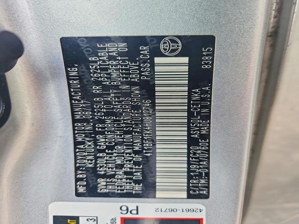 2017 TOYOTA CAMRY LE/SE/XLE/XSE