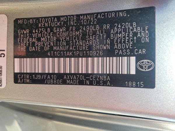 2023 TOYOTA CAMRY