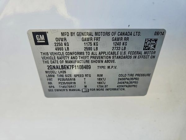 2015 CHEVROLET EQUINOX 1LT