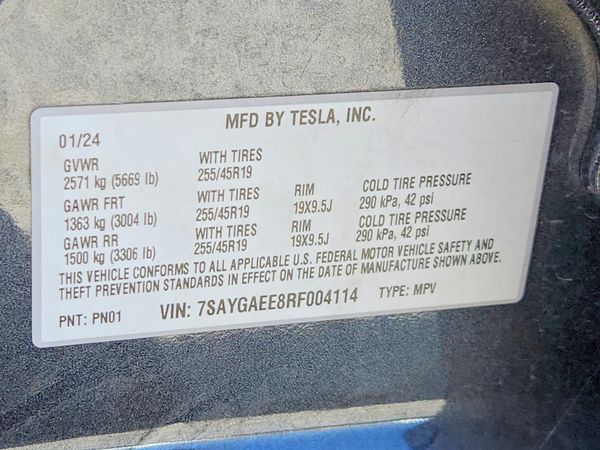 2024 TESLA MODEL Y