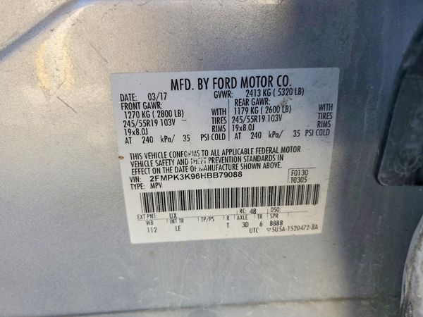 2017 FORD EDGE Titanium