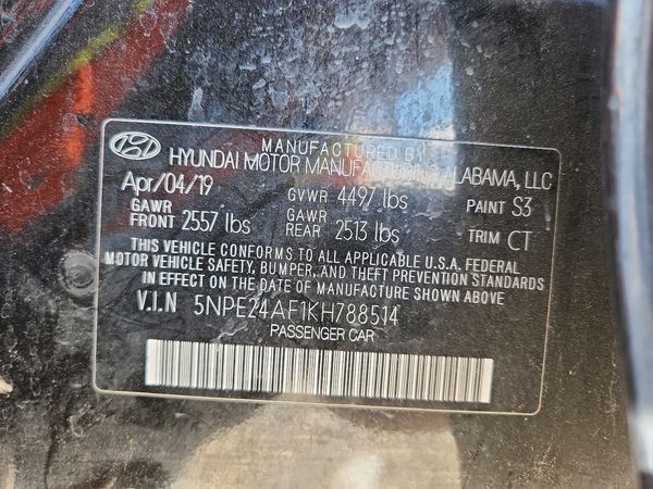 2019 HYUNDAI SONATA Eco Turbo, SE