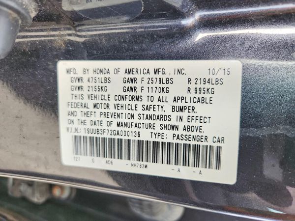 2016 ACURA TLX SH-AWD ADVANCE V6
