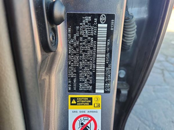 2016 TOYOTA CAMRY