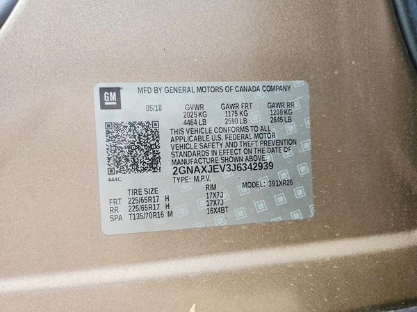 2018 CHEVROLET EQUINOX LT (1LT)