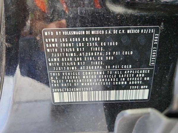 2025 VOLKSWAGEN TAOS S
