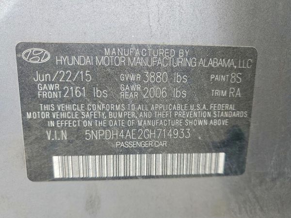 2016 HYUNDAI ELANTRA