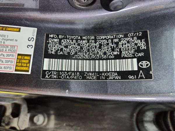 2012 TOYOTA PRIUS