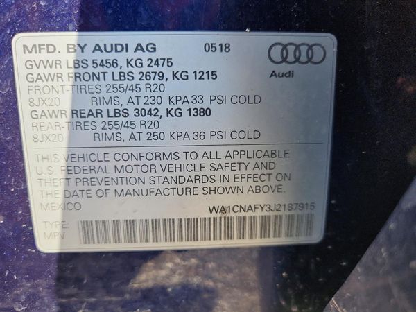 2018 AUDI Q5 quattro Prestige