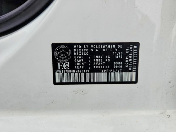 2021 VOLKSWAGEN JETTA SEL