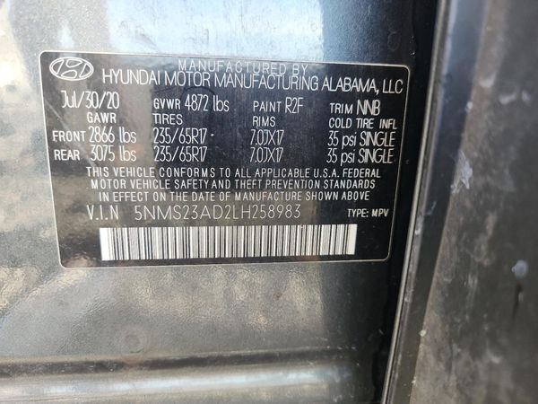 2020 HYUNDAI SANTA FE