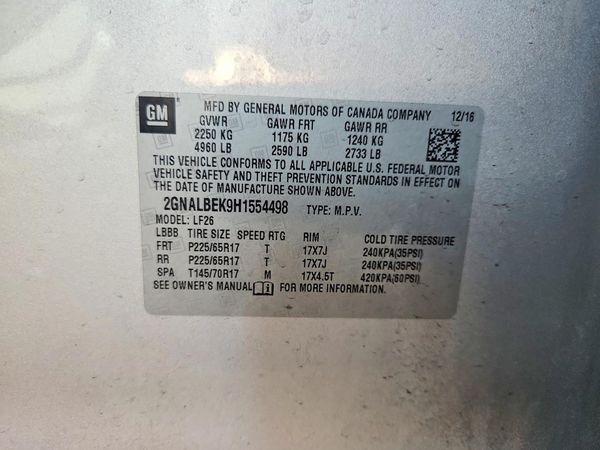 2017 CHEVROLET EQUINOX LS