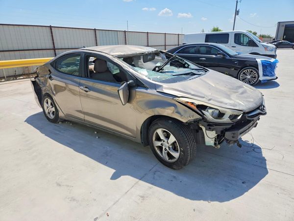 2014 HYUNDAI ELANTRA GLS(Middle) — Passenger 3/4