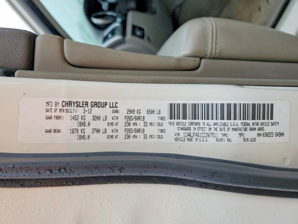 2012 JEEP GRAND CHER Laredo