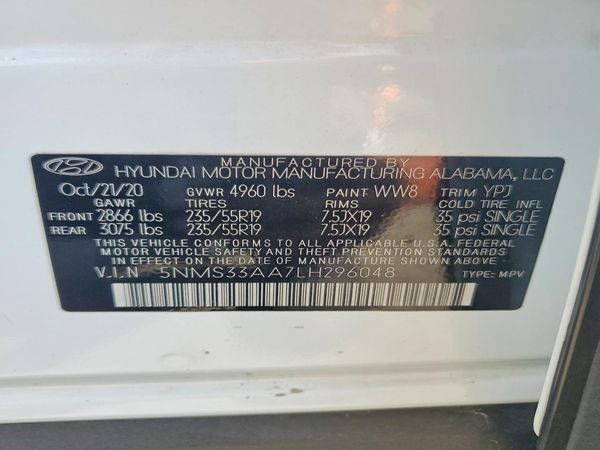 2020 HYUNDAI SANTA FE