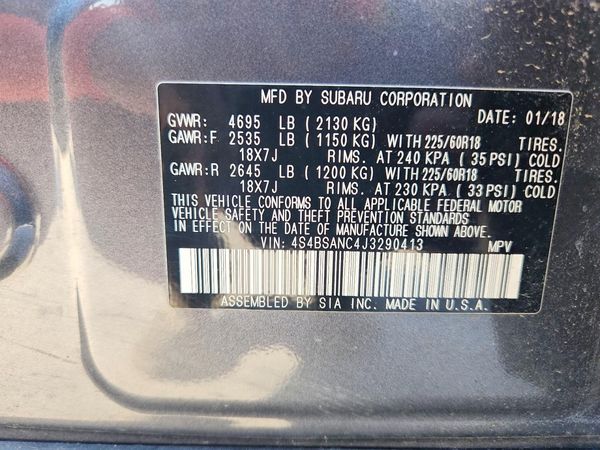2018 SUBARU OUTBACK