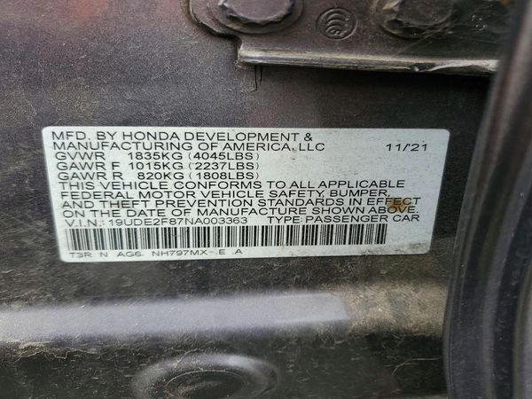 2022 ACURA ILX