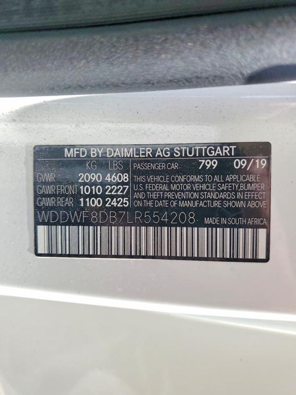 2020 MERCEDES-BENZ C
