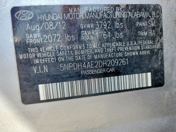 2013 HYUNDAI ELANTRA