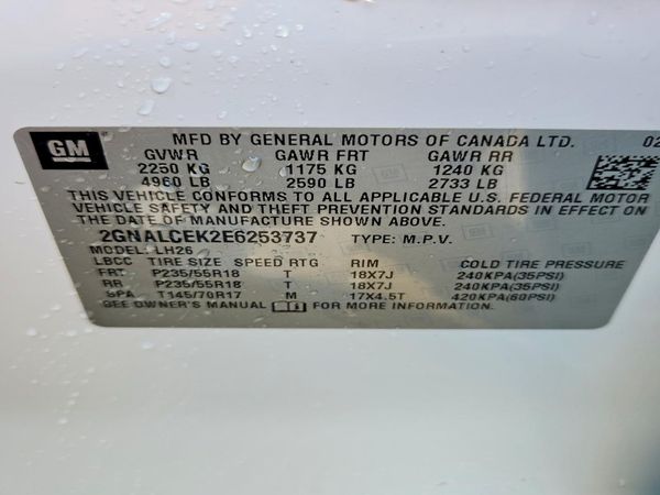 2014 CHEVROLET EQUINOX 2LT