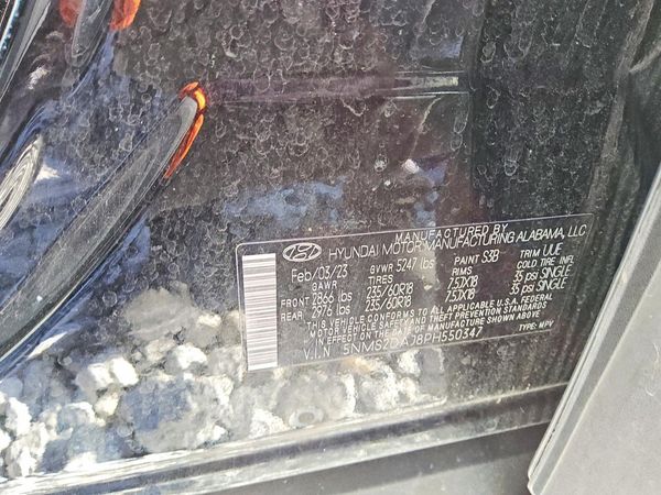 2023 HYUNDAI SANTA FE SEL — VINS