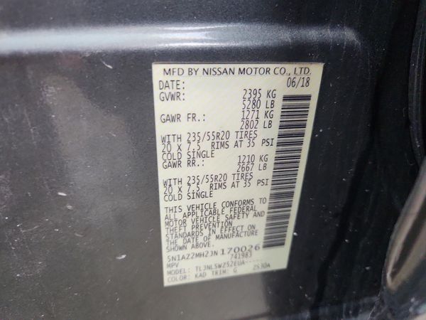 2018 NISSAN MURANO