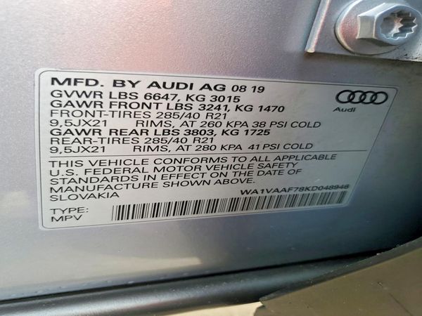 2019 AUDI Q7