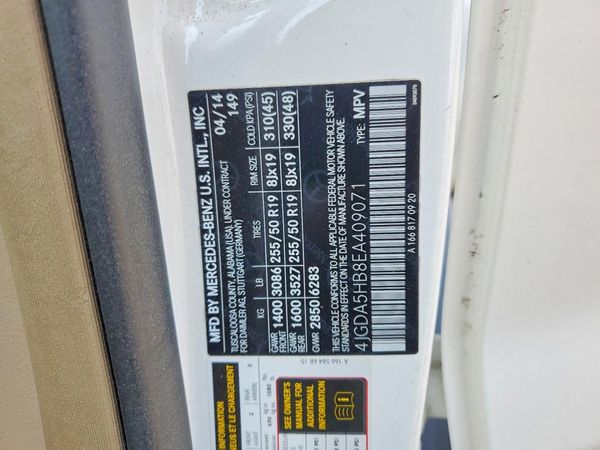 2014 MERCEDES-BENZ ML
