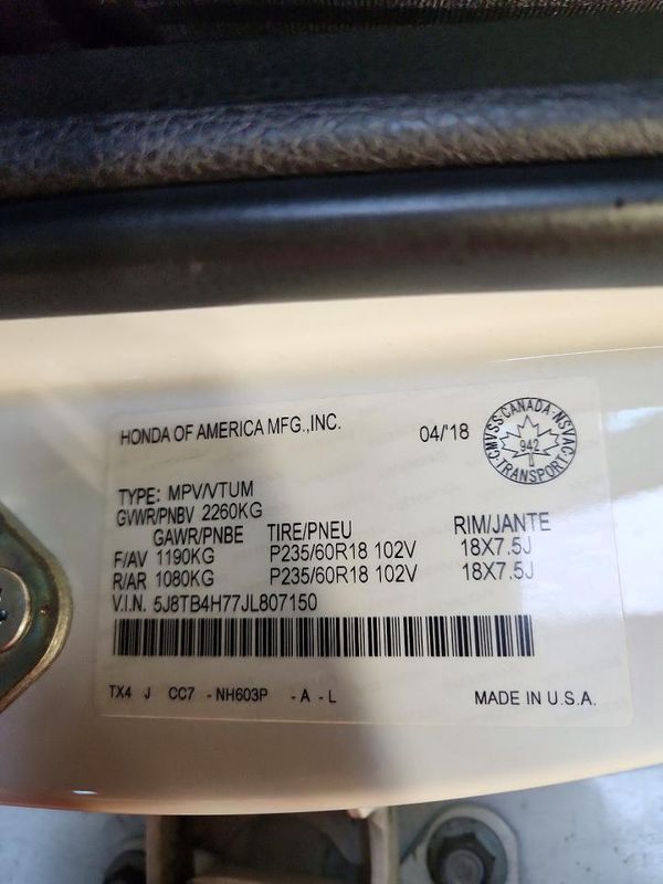 2018 ACURA RDX