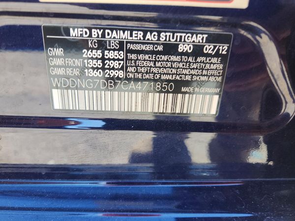 2012 MERCEDES-BENZ S