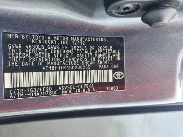 2013 TOYOTA CAMRY